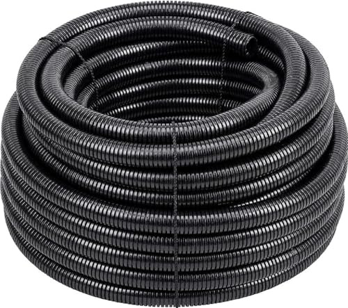 Meister Isolierrohr flexible Ausführung - 25 Meter - schwarz - 750 N (mittel) - M25 Gewinde - Flammwidrig - Geeignet für Hohlwände, Estrich oder Beton / Wellrohr / Leerrohr / Schutzrohr / 7480720 | 750 N (mittel) – M25 Gewinde – Flammwidrig – Geeignet für Hohlwände, Estrich oder Beton – Wellrohr – Leerrohr