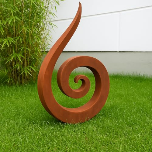 Zen Man Edelrost GartensteckerGartenfigure spirale Metall 1mm Gartenskulpture Rost Gartendeko 031837 Handarbeit 55.6 * 5 * 80cm