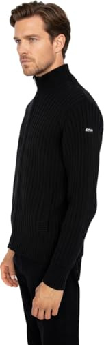 Schott NYC Homme Plecorage1 Pull Sweater, Noir, L EU