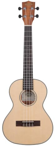 KALA KA-SSTU-T - Solid Spruce Travel Tenor Ukulele, with Bag