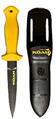 Koah Dive Knife 4.5 with Magnetic Sheath for Spearfishing, Diving, Scuba