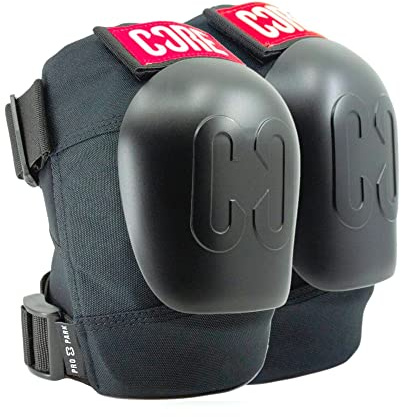 Core Pro Knee Pads for Skating Scooter Skateboarding BMX Roller Skating Protective Pro Park Knee Pads Heavy Duty Memory Foam Suitable for Kids, Teenagers & Adults Beginner and Professional - Small