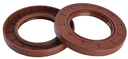 FKM-Wellendichtring TC Skelett Öldichtung Innendurchmesser 38mm Covered zweilippig mit Schraubenzugfeder, 38x56x12mm 1Pcs