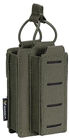 IDOGEAR MOLLE Magazinbeutel Känguru Magazin Taschen 5.56mm & 9mm Magazin Beutel Elastische Tasche für Gewehr & Pistole M4 M16 AR 5.56 9mm .40 S&W .45 ACP Magazine Laser-Cut