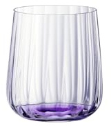 Spiegelau Lifestyle Becher-Set, 2-teilig, 340 ml, Moderne Trinkgläser aus Kristallglas mit Wellenstruktur, Spülmaschinenfest, Lila, 4453665