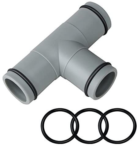 Raccord de tuyau de piscine en T de 3,2 cm à 3,2 cm, connecteur de tuyau de pompe de filtre, adaptateur de tuyau de piscine pour pièces et accessoires de piscine Intex (3,2 cm à 3,2 cm - 3 têtes)