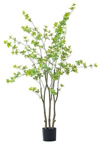 JCAKES Indoor Artificial Tree Faux Japanese Bell Horse Plant Potted Plant Fake Green Plant Decor For Indoor Living Room Office Wedding Artificial Tree (Size : 140cm)