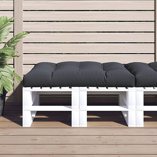 ARKEM Palettenkissen Anthrazit 120x80x12 cm Stoff Outdoor RüCkenkissen FüR Die Terrasse PalettenmöBel Bodenkissen