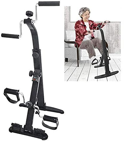 Heimtrainer, stationär, tragbar, verstellbarer Widerstand, Indoor-Fitness-Trainingsgerät, Arm- und Beintrainer für Senioren und ältere Menschen (Rehabilitations-Trainingsfahrrad)