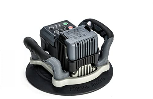 Macchina vibrante per piastrelle Piastrellatore a doppio scopo assorbente da shock, ventosa elettronica, piastrelle da pavimento, piastrelle di vibrazione, alta potenza Con potente aspirazione(Size:BM