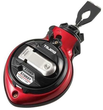 Tajima Chalk-Rite CR211SFR Schlagschnur, 1 mm, extra stark, robust, mit Clip-n-Hold und verschleißfester Spitze