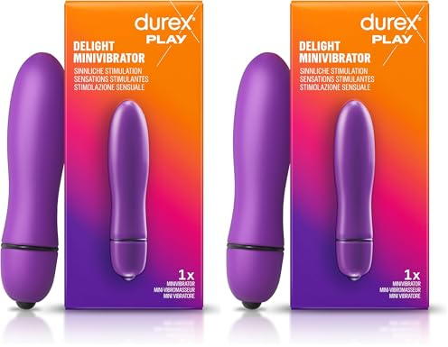 Durex Delight Minivibrator, Vibratore Portatile Piccolo e Discreto (Confezione da 2)
