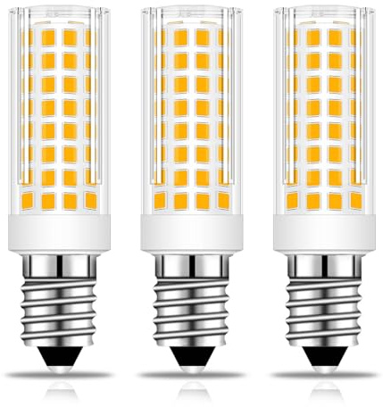 7W E14 LED Corn Light Bulb, E14 LED Bulbs Non-Dimmable Small Edison Screw Corn Bulbs 70W Incandescent Equivalent 360°Beam Angle Chandelier Bulb for Living Room, Kitchen Bathroom Warm White 3 Pack