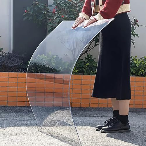 Transparente Polycarbonatplatten für Außenverglasungen, UV-Schutz, hohe Lichtdurchlässigkeit, ideal für Gewächshaus, Überdachung, Carport, Stadien und Busunterstände (1,56 x 12 m)
