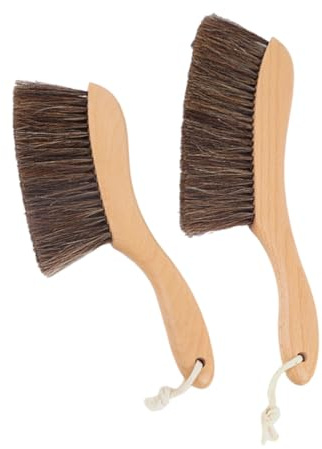 SEWOART 2pcs Upholstery Brush Bed Brush Handle Soft Bristles for Home Dusting and Lint Removal