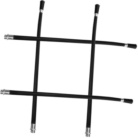 Uonlytech 4pezzi Tubo Flessibile Per Estintore in Gomma Tubo Di Scarico Resistente Per Estintori Polvere Secca e Acqua Accessori Facili Da Installare Per Uso Emergenza Casa e Auto