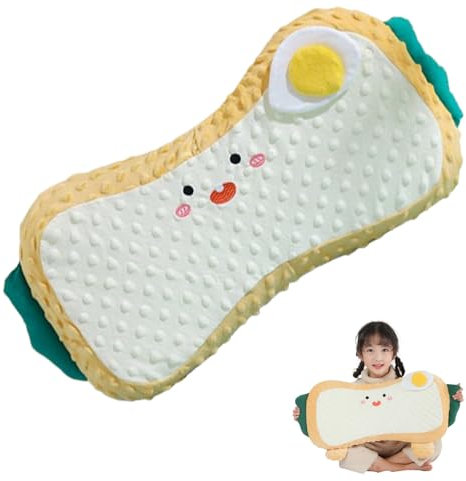 champracer Kinderkopfkissen, Klein Kind mit Kissenbezug, Gedächtnis Schaum Hautfreundlich Kinderkopfkissen, Waschbares Kleinkind Kissen, Ideal Fürs Bett, Reisen und Schläfchen (C,50x27x4 cm)