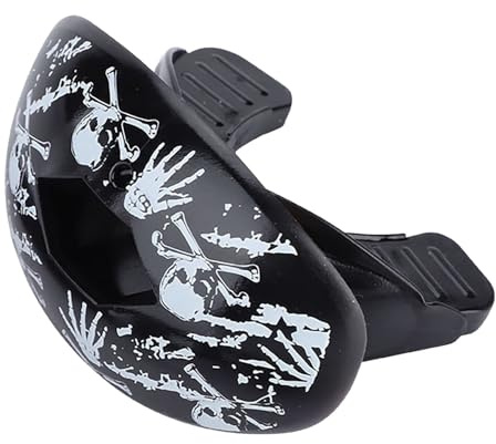 Sport Mundschutz, Fußball Mundschutz Zahnspangen Jugendzähler Beschützer zum Boxen Lacrosse Hockey Baseball (Skelettform)