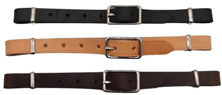 AMKA Western Kinnriemen aus weichem Leder in 3 Farben Curb Strap