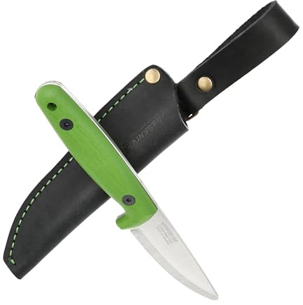 BPSKNIVES Season Series Spring – Erstes Kinder-Messer – Bushcraft-Messer für Jungen – Schnitzmesser für Kinder – Sicheres Kindermesser mit Scheide & abgerundeter Spitze Campingmesser - Saisonmesser