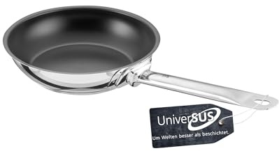 GastroSUS Industar PLUS Bratpfanne mit UniverSUS Oberflächenstruktur, ohne PFAS/PTFE, 163150-20, Edelstahlpfanne Induktion, 20 cm