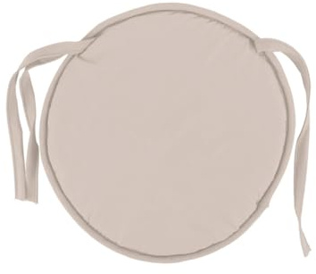 LABRIMP Cojín Redondo Antideslizante para Sillas de Oficina y Almohadilla Beige de Sujeción y Estabilidad para Hogar