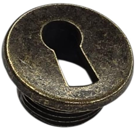 cyclingcolors 1x Bocchetta per chiave 25 mm – serratura per mobile in zama, colore marrone, ideale per fai-da-te restauro e rinnovo mobili