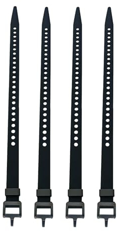 Bridas de alambre | Correas de seguridad ajustables, bridas de gestión de cables con hebilla | para viajes, esquí, carga marina, senderismo, camping, equipaje, equipo deportivo