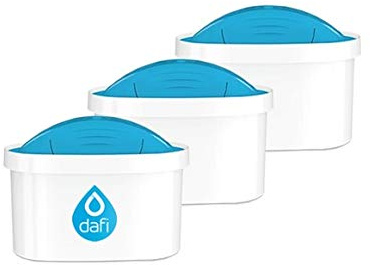 Förpackning med 3 Dafi Unimax Mg2+ vattenfilterpatroner för Dafi Unimax kannsystem och Brita Maxtra (utom Maxtra+)