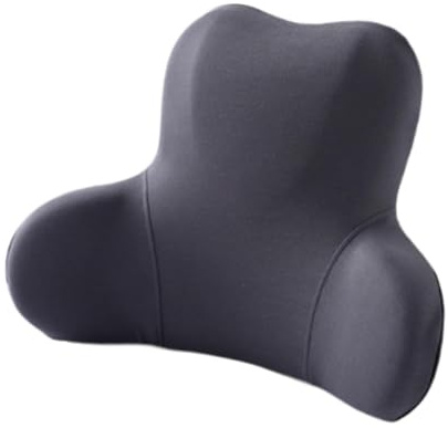 Oshhni Almohada de Apoyo Lumbar de Espuma Viscoelástica, Cojín de Apoyo para La Espalda, Cojín Ergonómico Multifuncional para El Respaldo, Decoración de Sopo, Gris, Individual