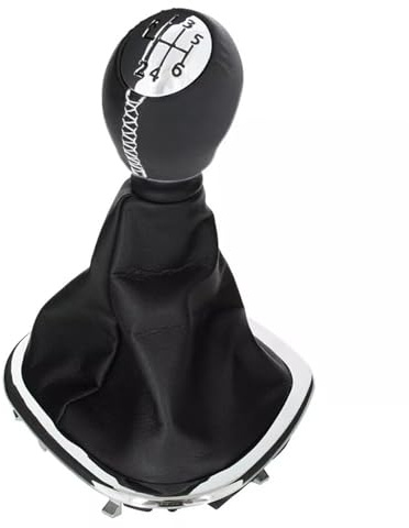 PSRRGZTM Car Gear Shift Knob Compatible With Vauxhall For Vivaro B 2014 2015 2016 2017 2018 2019 Car Manual 6 Speed Stick Gear Shift Knob With PU Boot Collar Case