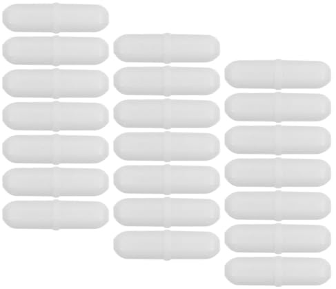 BESPORTBLE Kit di 25 Bacchette di Agitazione Magnetiche Cilindriche in Ptfe Resistenti alla Corrosione e Alte Temperature Barra Magnetica Stabile per Miscelazione Rapida di Riutilizzabile