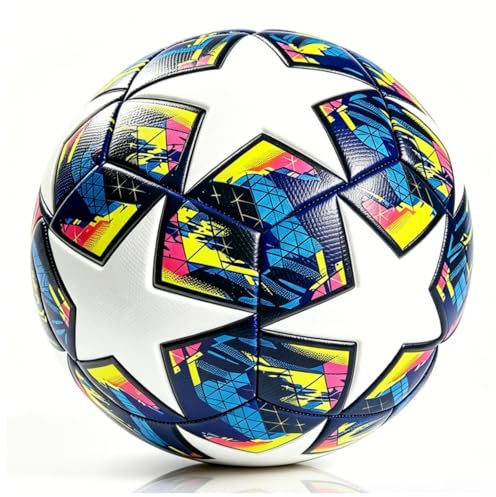 THEXIU Leag** Ball Fussball Größe 5, Fußbälle Champions, Fussball Geschenk Jungen 14+ Trainingsbälle für Fußball, PU +Thermische Verklebung+Geschäumte Butylkammer Innere