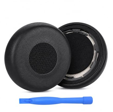 Cuscinetti Auricolari di Ricambio per Jabra Evolve 75 / 75UC / 75MS / 75SE Wireless Cuffie di MMOBIEL - Memory Foam e Protein PU Cuscinetti Cuffie - Padiglioni Cuffie – Nero