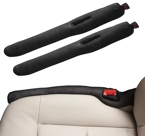 Walser AntiDrop Autositz Lückenfüller, Sitzlückenfüller fürs Auto, Ritzenfüller Auto, Lückenkissen 49x7x5 cm, Auto-Sitzlückenfüller 2er-Pack 24048