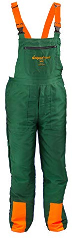 DEMA Schnittschutzhose Arbeitshose Schnittschutzlatzhose Forsthose Eco Gr. S grün/orange