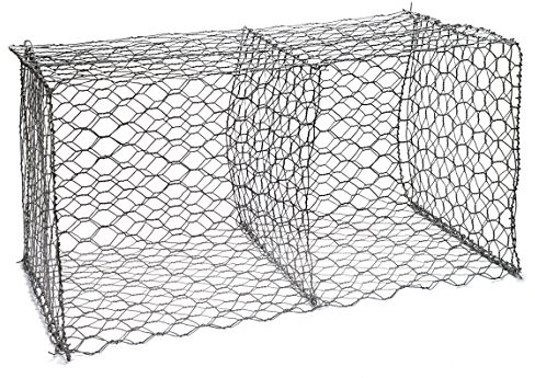 Mutual Industries 764083099633 PVC Coated Galvanized Gabion Cage, 9' Length, 3' Width, 1' Height