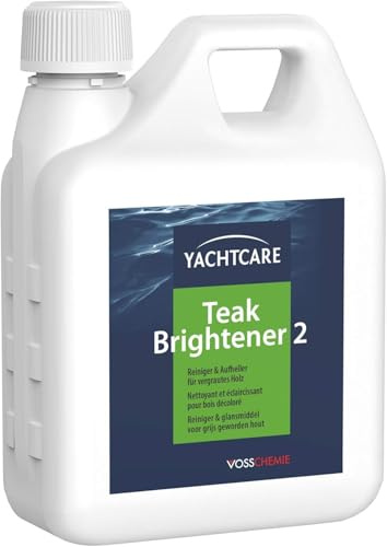Yachtcare Teak Brightener 1L - Holz Entgrauer & Aufheller | Reiniger & Aufheller für vergrautes Teakholz – kein Schleifen nötig, schont Fugen und Dichtungen