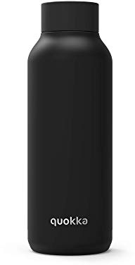 Quokka Solid - Jet Black 510 ML | Bottiglia d'Acqua Thermo - Acciaio Inox |