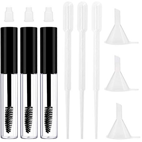 Angzhili 3 Pcs 8mL Empty Mascara Tubes With Eyelash Wand
