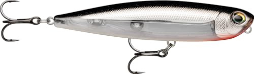 Rapala Precision Xtreme Pencil Angelköder, Größe: 10,7 cm/21 g, schwimmender Meeresköder, Schwimmtiefe: Oberfläche, Angelgerät aus Kunststoff, Farbe: Silber S