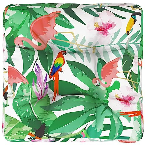 vidaXL Coussin de Palette, Galette de Chaise Rembourrée, Décoration Salle de Séjour Jardin Terrasse, Multicolore 60x60x12 cm Tissu