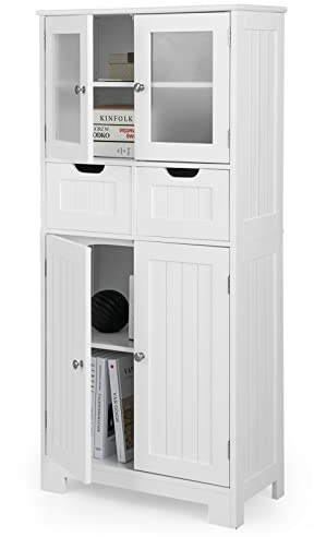 Multigot Bathroom Floor Cabinet (White)