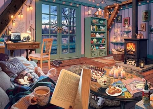 Ravensburger My Haven No 6. The Cosy Shed 1000 Piece Jigsaw Puzzle for Adults and Kids Age 12 Years Up