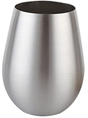 OUNONA 18oz Stainless Steel Egg-Shaped Cup for Water and Cocktails Portable Wine Cup Made of Materials for Outdoor Parties and Gatherings