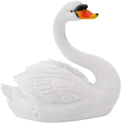 Sosoport Schwimmende Schwanenfigur Aus Kunstharz Lebensechte Dekoration Für Garten Teich Und Innenräume Miniatur Ornament Für Tisch Fensterbank Und Persönliche Räume Für Und Partys