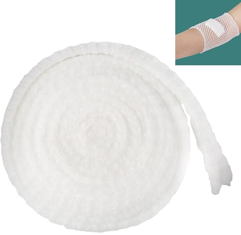 Pansement en Maille élastique,Bandage de Pansement en Filet,Blanc Pansement Tubulaire Élastique en Filet,Pansement Tubulaire Élastique en Filet Bandages,Tubulaires Respirants Bande de Fixation