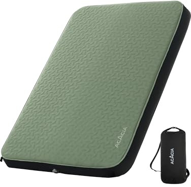 Acacia 4.3 Thick Self Inflating Sleeping Pad with Foam | Innovative Y-Shaped Telescopic Structure | Ultraportable Camping Mattress | Outdoor Compact Air Mat for Tent Car | Full