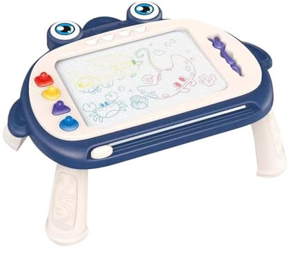 Doodle Magnettafel, Magnetische Zeichenbrett - Magnetische Zeichentafel Graffiti für Kleinkinder, 4 Farben Tafel, Kalligraphietafel für 1-3 Jahre, Kritzelbrett p