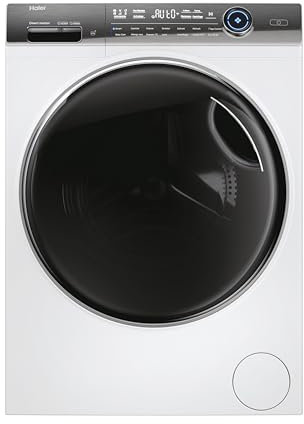 Haier I-Pro Serie 7 Plus, Lavatrice a carica frontale 9 KG, Libera Installazione, Classe A-25%, 1400 giri, Opzione Vapore, 14 programmi, App hOn, AxLxP 85x60x53 cm, Bianca - HW90-B14IGIT